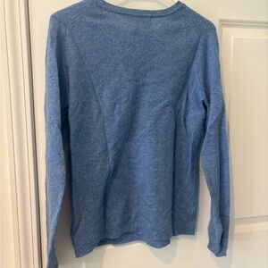 Blue Long Sleeve Cashmere Sweater